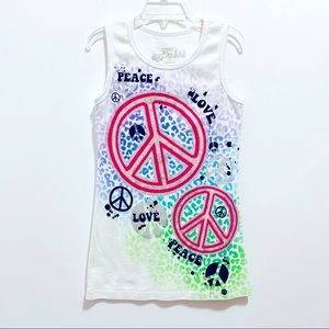 Forever Orchid Girl’s White Tank Top